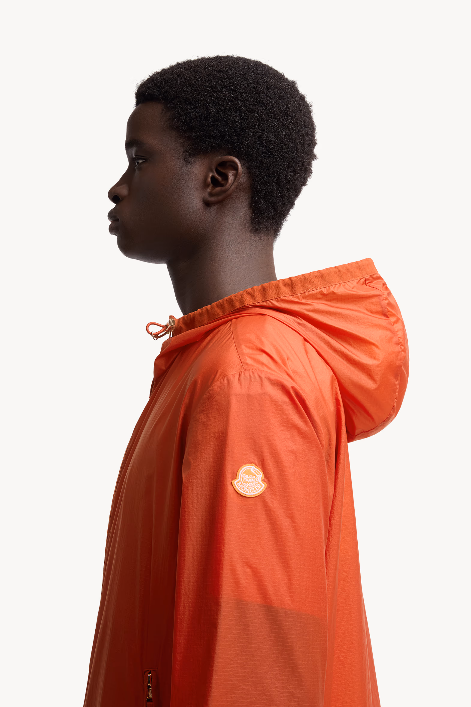 Moncler x Gilga Farm by Donald Glover Hamlin Hooded Windbreaker Men Bright Orange Moncler 4